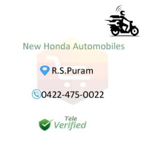 New Two Wheeler Services Motor Bike R.S.Puram 0422-475-0022