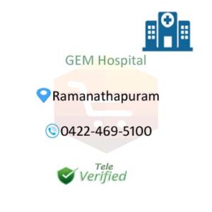 GEM Hospital Medical Services Ramanathapuram 0422-469-5100