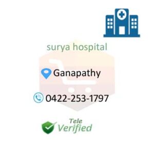 Surya Hospital Medical Services Ganapathy 0422-253-1797