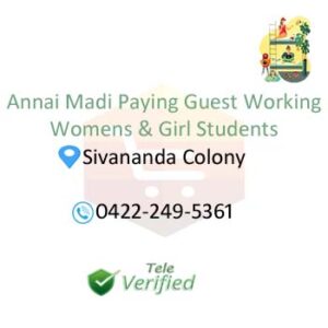 Annai PG for Women Hostel Accommodation Rooms Sivananda Colony