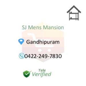 SJ PG for Men Hostel Accommodation Rooms Gandhipuram 0422-249-7830