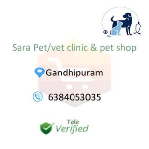 Sara Pet Clinic Veterinary Doctors Gandhipuram 6384053035