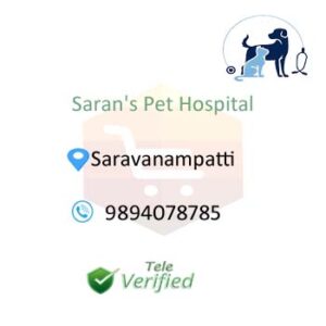 Saran Pet Clinic Veterinary Doctors Saravanampatti 9894078785