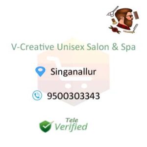 V-Creative Beauty Parlor Parlour Salon for Men Singanallur Coimbatore 9500303343 Hairdresser Beautician Couturier Beard Mustache Trimming Messy Pomp Burst Taper Circle Chevron Circle Extended Goatee