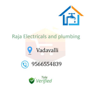 raja electricals and plumbing a to z works vadavalli coimbatore