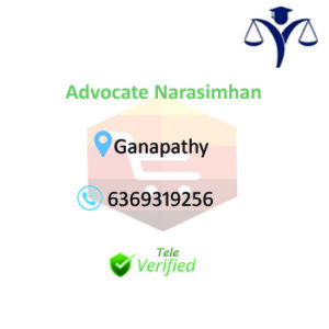 Advocate Narasimhan Lawyer Legal
