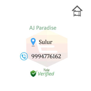 AJ Paradise Sulur PG Men Accommodation Coimbatore